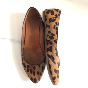 MADEWELL Leopard Calf Hair Flats 6.5